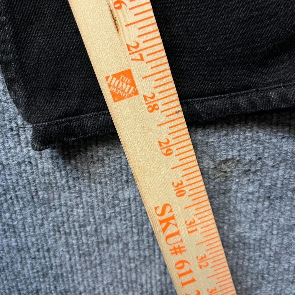 Levi's 550 Relaxed Fit Jeans Mens Black Denim Classic Straight Zip Fly - 36X28.5